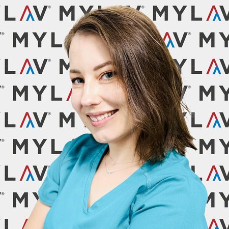 okrągły obraz prowadzącego